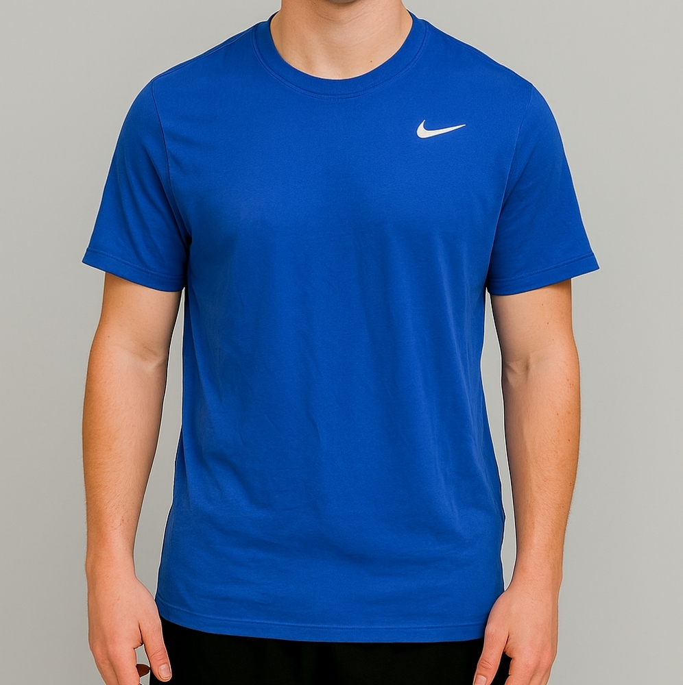 Nike Mens Dry fit short sleeve Color Blue Size Small